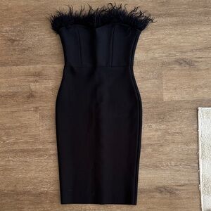 Elegant Black Strapless Dress